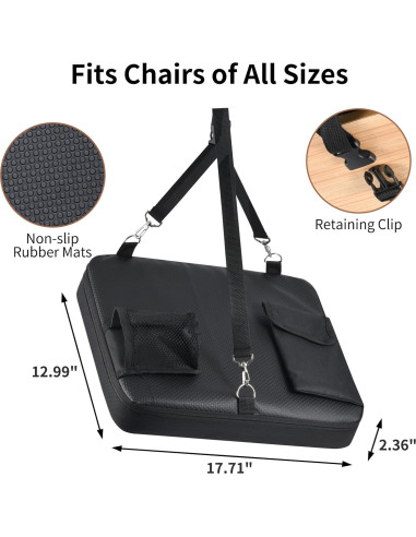 Cojín de Asiento de Estadio MZQLN con Masaje Calentado y Bolsillos