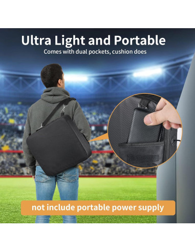 Cojín de Asiento de Estadio MZQLN con Masaje Calentado y Bolsillos