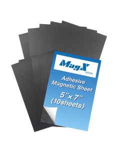Hojas Magnéticas Adhesivas MagX 5x7 cm - 10 Unidades