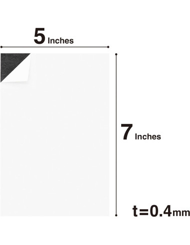 Hojas Magnéticas Adhesivas MagX 5x7 cm - 10 Unidades
