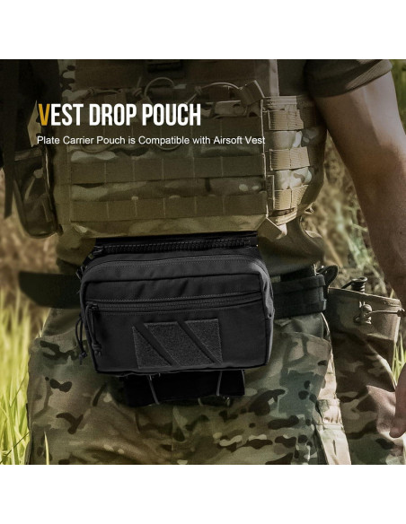 Bolsa Dangler Táctica OneTigris para Chaleco - Nylon 500D