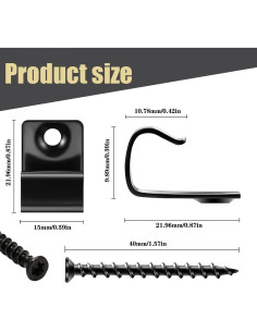 Clips de Inicio para Decking RUIVEO, 50 Pcs Acero Inoxidable 2