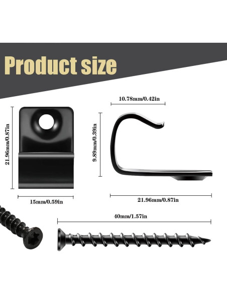 Clips de Inicio para Decking RUIVEO, 50 Pcs Acero Inoxidable