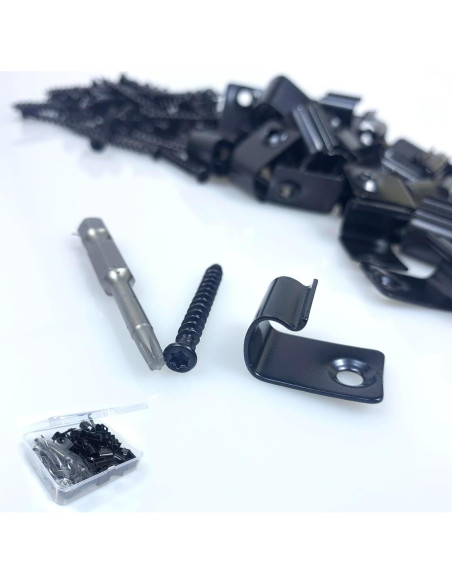 Clips de Inicio para Decking RUIVEO, 50 Pcs Acero Inoxidable