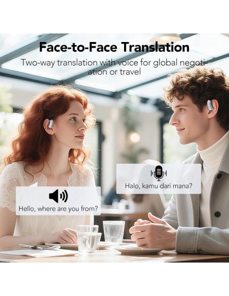 Auriculares Traductores MINISO X28 AI 135 Idiomas Bluetooth