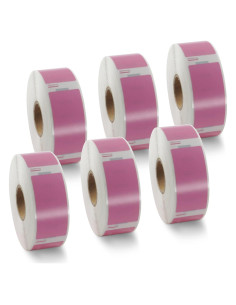BETCKEY Etiquetas Térmicas Rosa 25mm x 54mm para Dymo 30336