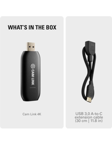 Elgato Cam Link 4K - Captura Externa HDMI a USB 3.0