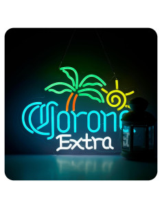 Letrero de Neón Cerveza Corona Extra MkoGad 42x32cm LED