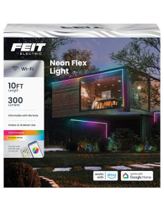 Tira LED Neón Inteligente Feit Electric 3.05m RGBW WiFi 2