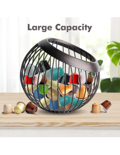 Soporte para cápsulas de café Visceralyx negro 30 cápsulas 2