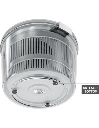 Centrifugadora de Ensalada Cambom 3Qt Blanca, Lava y Seca Verduras