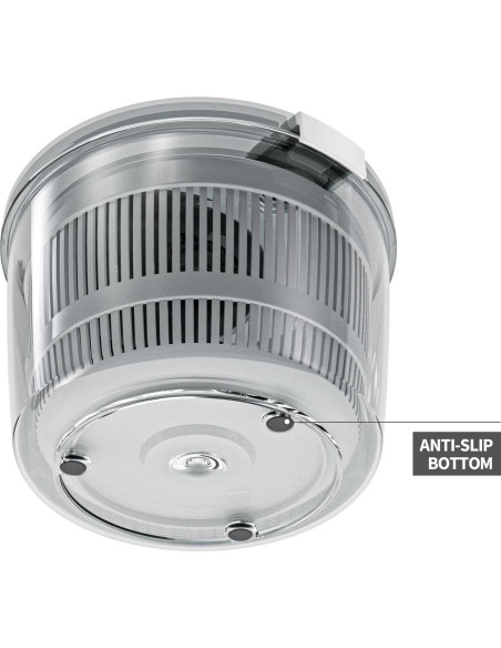 Centrifugadora de Ensalada Cambom 3Qt Blanca, Lava y Seca Verduras