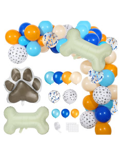 Kit de Guirnalda de Globos de Fiesta Gejoy 103 Piezas Azul