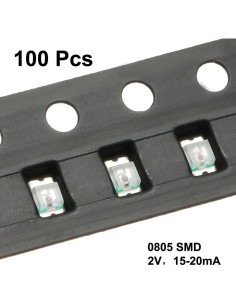 Diodos LED Rojos uxcell 100 pcs 0805 Super Brillantes 2