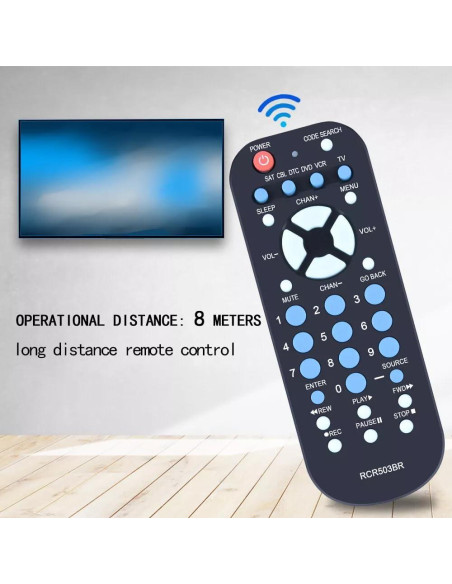 Control Remoto Universal PZL RCR503BR para 3 Dispositivos