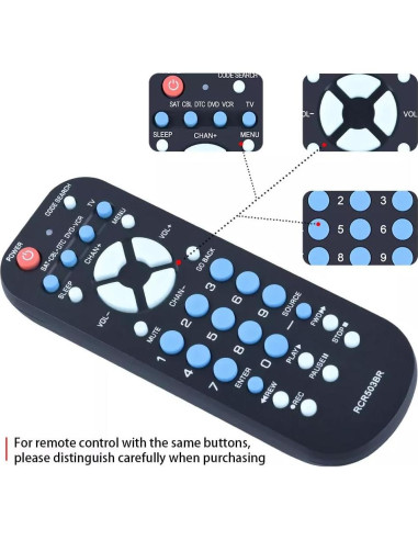 Control Remoto Universal PZL RCR503BR para 3 Dispositivos