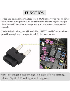 Diodo Multifuncional HOPUT 12135037 Compatible Buick GMC - Paquete de 4 2