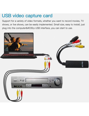 Adaptador Captura Video USB 2.0 USonline911 VHS a DVD