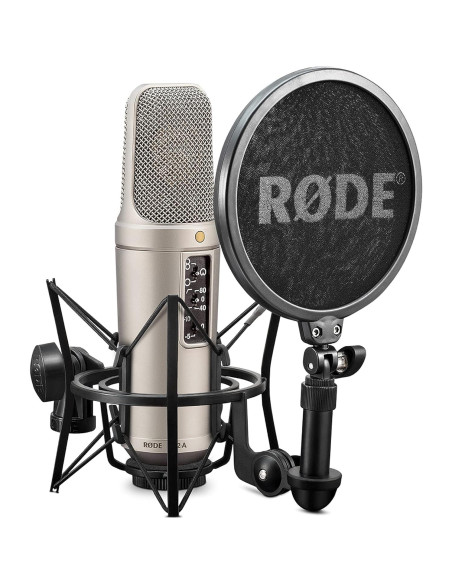 Micrófono de Estudio Rode NT2-A, Gran Diafragma, Plata
