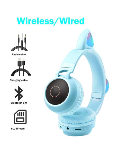 Auriculares Bluetooth Viwind para Niños Azul, Sonido Estéreo