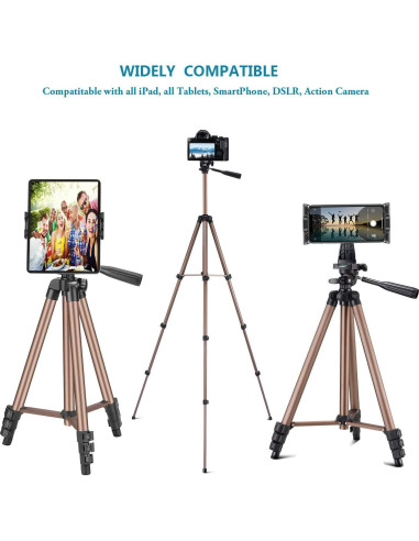 Soporte de Trípode Peastrex para iPad y iPhone 54" Ajustable