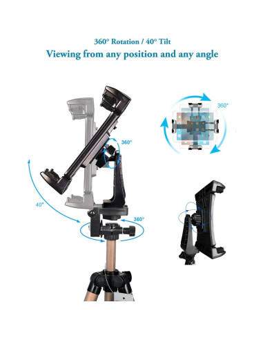 Soporte de Trípode Peastrex para iPad y iPhone 54" Ajustable