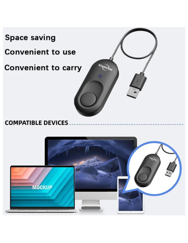 Mover de Ratón USB Automático Vostoktech Indetectable 3 Modos
