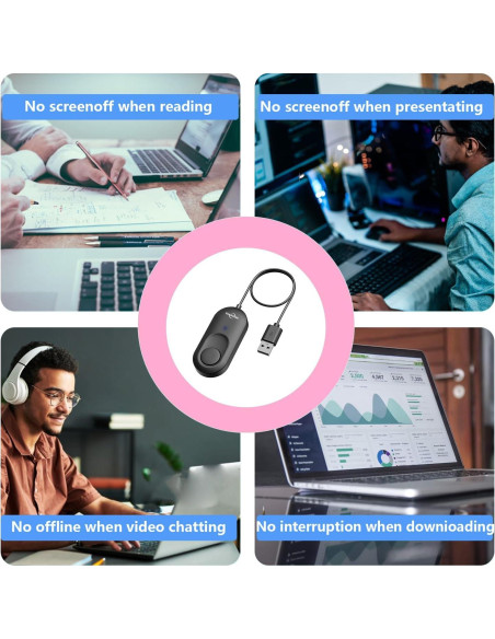 Mover de Ratón USB Automático Vostoktech Indetectable 3 Modos