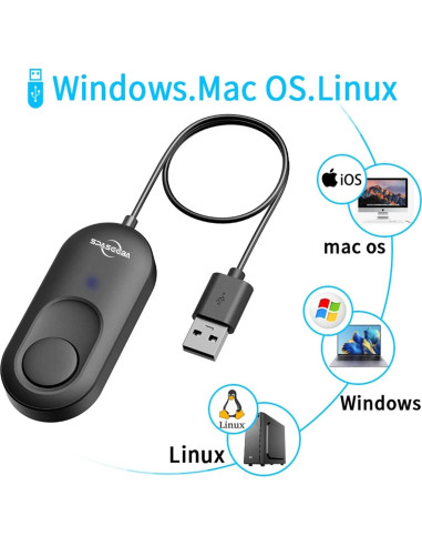 Mover de Ratón USB Automático Vostoktech Indetectable 3 Modos