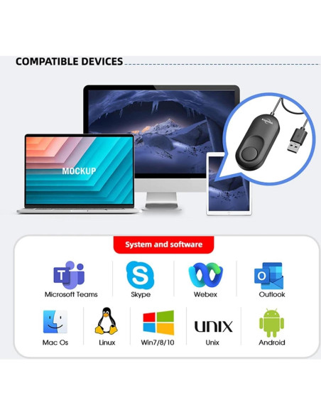 Mover de Ratón USB Automático Vostoktech Indetectable 3 Modos