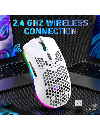 Teclado Mecánico Inalámbrico LexonElec AK33 82 Teclas RGB