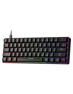 Teclado Mecánico Newmen GM611 60% Retroiluminado LED Arcoíris