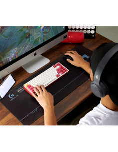 Teclado Mecánico DRAOZA 65% Aluminio Gasket Rojo Hotswap 2