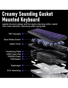 Teclado Mecánico ZIPFORCE GK-001 68 Teclas Retroiluminado 2