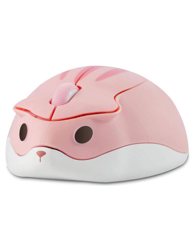 Ratón Inalámbrico Silencioso CHUYI Rosa 1200DPI Mini Hámster
