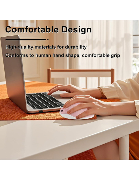 Ratón Inalámbrico Silencioso CHUYI Rosa 1200DPI Mini Hámster