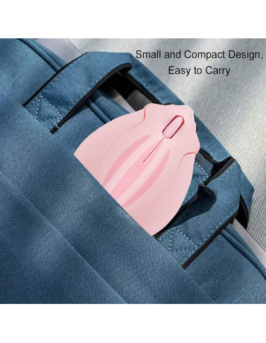 Ratón Inalámbrico Silencioso CHUYI Rosa 1200DPI Mini Hámster