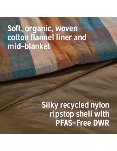 Saco de dormir Kelty Wayback 213x91 cm con manta incorporada