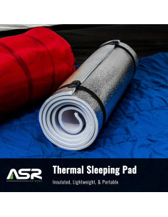 Colchoneta Aislante de Espuma ASR Outdoor para Camping 180x50cm 2