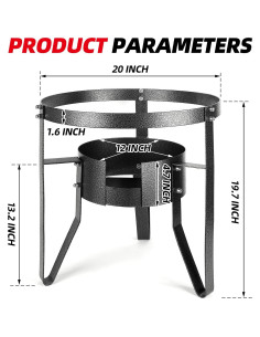 Soporte de Quemador de Gas Portátil Nacional Estándar STAND 60cm 2