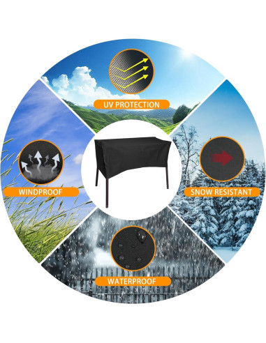 Cubierta para Estufa de 3 Quemadores Timeshi FS-CC-90