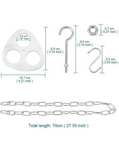 Tablero de trípode para camping Lrcipru - Acero inoxidable 2