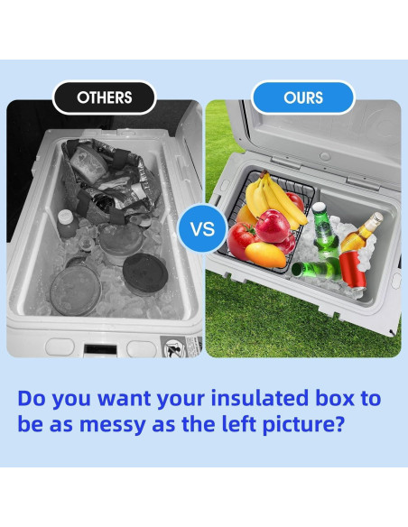 Cesta de Aluminio YJNAUPAI para Enfriadores RTIC 52QT y 72QT