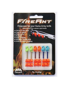 FireAnt 6 Pack - Encendedor y Yesca para Cuchillos Suizos