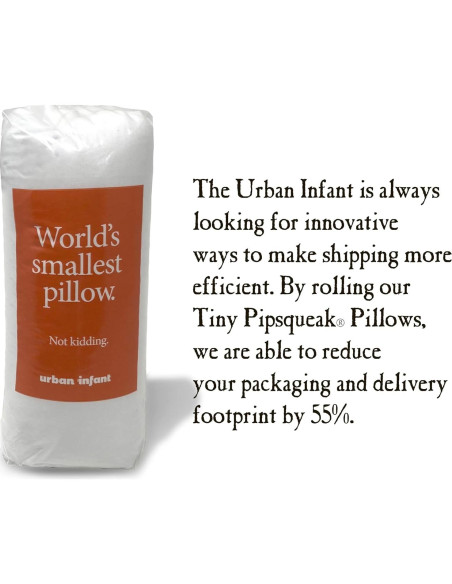 Almohada Pipsqueak Urban Infant 28x18cm Lavable Naranja