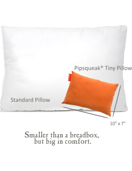 Almohada Pipsqueak Urban Infant 28x18cm Lavable Naranja