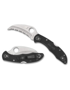 Cuchillo Spyderco Tasman Salt 2 H-1 7.39 cm Mango FRN Negro