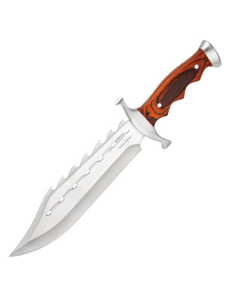 Cuchillo Bowie Timber Rattler con Púas 24.13 cm y Funda