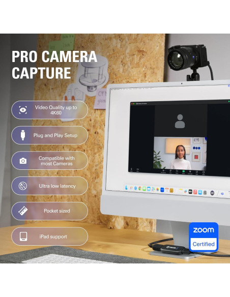 Elgato Cam Link 4K - Captura Externa HDMI a USB 3.0