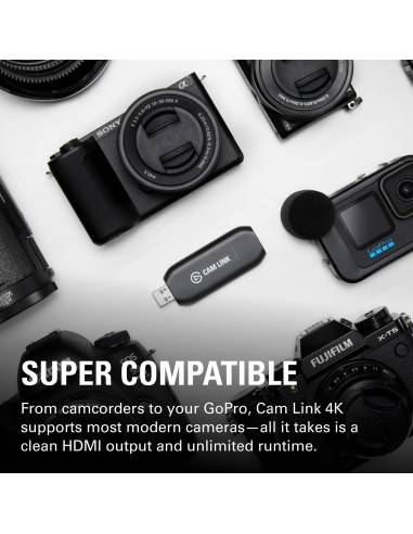 Elgato Cam Link 4K - Captura Externa HDMI a USB 3.0